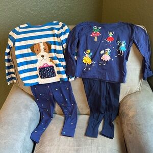 Mini Boden Lot of 2 Long Sleeve and Legging Sets 2-3Y EUC!